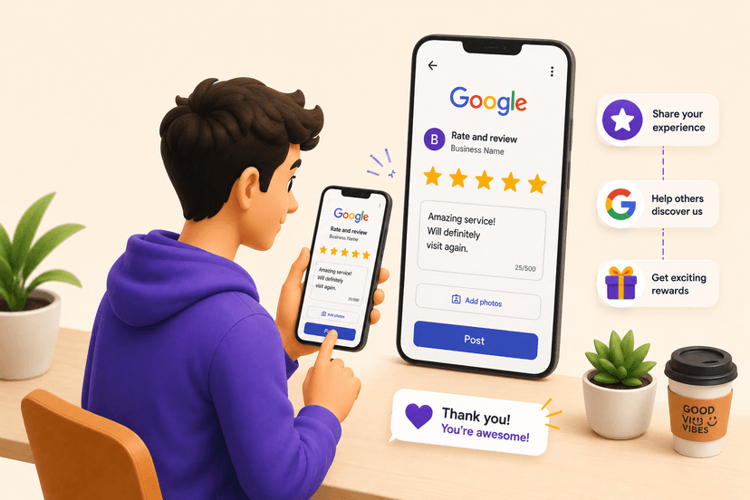 Step 2 - Drop a 5★ Review
